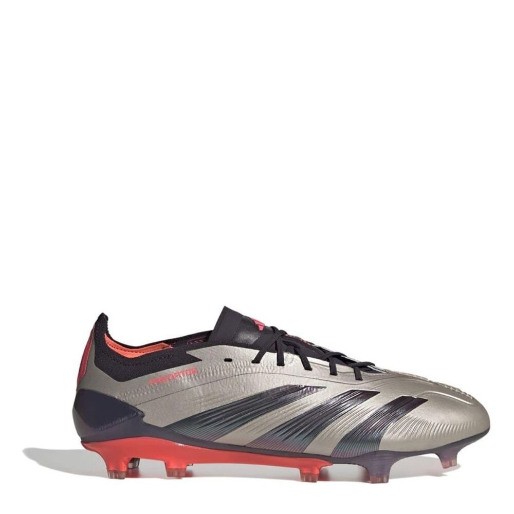 Adidas Mens Predator Elite Firm Ground Football Boots / Silver/Black